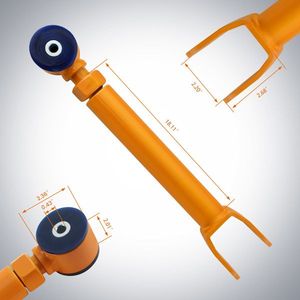 Adjustable Front Upper Control Arms Set 0-8 Lift for 1997-06 Jeep Wrangler TJ 86552708 Model - Product Image 4