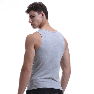 Débardeur de sport en coton pour homme Arctic Velvet – Respirant, coupe ajustée, sans manches, idéal pour l'été et le fitness, blanc, anti-transpiration - Product Image 3