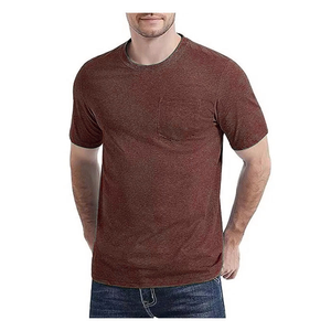 T-shirt de sport décontracté pour homme, coupe classique, avec poche poitrine, idéal pour l'été - Product Image 4