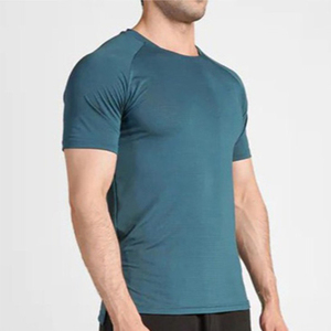 Wholesales Custom Logo Men's Summer Casual T-<b>Shirts</b> Half Sleeve Mesh O-Neck Slim Fit <b>100</b>% <b>Polyester</b> 120 gsm Quick Dry Breathable - Product Image 1