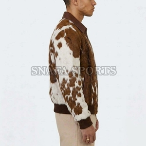 Apparel Clothing Men Cowhide <b>Leather</b> <b>Jacket</b> OEM Real Genuine <b>Leather</b> Wholesale Outerwear Motorcycle Wear <b>Jacket</b> - Product Image 3