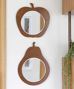 Premium Handmade Solid Wood <b>Wall</b> Mirror Minimalist <b>Design</b> Decorative Wooden <b>Frame</b> Mirror for Home Living Room Bedroom Wood <b>Frame</b> - Product Image 3