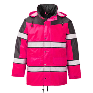 Chaqueta Reflectante de Alta Visibilidad, Ropa de Seguridad Impermeable con Cinta Reflectante de 360° para Trabajadores Industriales OEM - Product Image 6