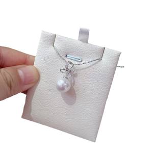 Bracelet et collier en argent S925 avec perle de coquille irrégulière, perle de pois, style Ins, empilé, pochette, chaîne de clavicule, D9229 - Product Image 5