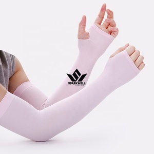 Manches anti-UV unisexes en spandex et polyester, unies, respirantes, extensibles, rafraîchissantes, pour le cyclisme, protection solaire pour adultes - Product Image 2