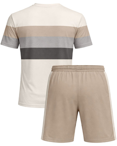 Conjunto Deportivo Personalizado de Camiseta y Pantalones Cortos de Felpa para Hombre, Ropa Deportiva para Gimnasio, Manga Corta, Secado Rápido, Transpirable y de Alto Rendimiento - Product Image 4