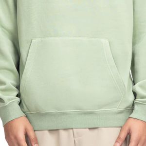 Sudadera con Capucha para Hombre, Corte Regular, Tela de Forro Polar Verde, Estampado en el Pecho, Estilo Casual Urbano, Cómoda, OEM, ODM, Venta al Por Mayor - Product Image 5