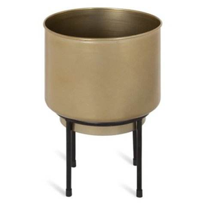 Macetas Metálicas de Nuevo Diseño con Soporte Metálico para Decoración del Hogar y Jardín, Maceta Metálica con Soporte para Interiores y Exteriores - Product Image 1