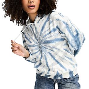 เสื้อมีฮู้ดสำหรับผู้หญิงผ้าคอตตอนย้อมสี100% ดีไซน์พรีเมียมปกเสื้อฮู้ดฤดูหนาวโลโก้ได้ตามต้องการ - Product Image 1