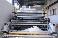 Machine d'impression flexographique entièrement automatique Runyue de 3,2 m, 4 couleurs, haute efficacité, impression de rouleaux de tissu non tissé, tactile