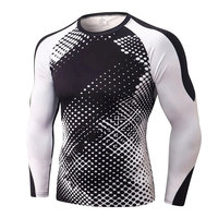 Vêtement de sport unisexe à compression, sous-vêtement de performance pour la course à pied, tenue de sport en spandex à motif camouflage