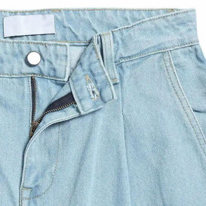 Men's <b>Light</b> Blue Cargo Jeans Mid Waist Loose Fit Cotton Denim Casual Summer Wear - Product Image 5