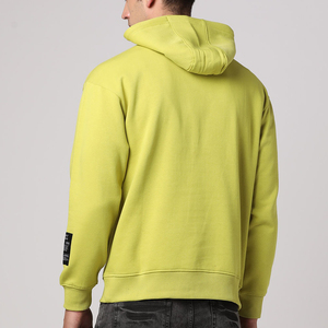 Nouveautés Hiver 2020 – Sweat à capuche oversize en polaire pour homme, en polyester/coton respirant, teint uni - Product Image 3