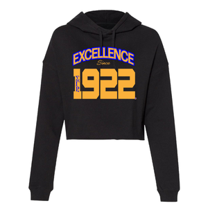 เสื้อฮู้ด Black Excellence Since 1922 สำหรับผู้หญิง ลายกรีก ตัวอักษรกราฟิก เสื้อสเวตเชิ้ตมีฮู้ด แขนยาว สไตล์ลำลอง สำหรับนักศึกษา - Product Image 1