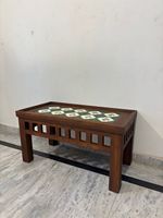 Table basse en bois massif de luxe moderne, hauteur personnalisable, design artisanal, livraison rapide, salon, chambre, salle à manger