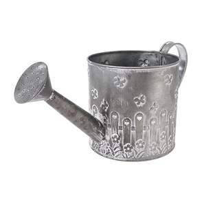 Arrosoir en fer galvanisé pour usage intérieur et extérieur, également support pour pot de fleurs - Product Image 4