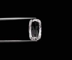 Diamant de laboratoire de 2,550 carats, diamant taille coussin allongé, diamant antique créé en laboratoire, diamant taille rose unique pour pendentif - Product Image 1