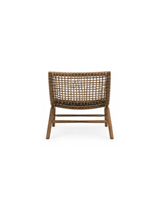 Modern Rattan Dining <b>Chair</b> with Faux <b>Leather</b> Upholstery Wooden Frame Midcentury Design Home Furniture - Product Image 3