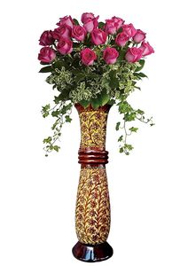 Vase de table décoratif à motif floral, centre de table, récipient à fleurs pour la décoration de la maison, des mariages et des banquets - Product Image 3