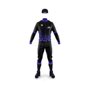 Men's Breathable Baseball Uniform Customizable Logo <b>Design</b> Plus Size Sets for Team Practice Wear - Product Image 2