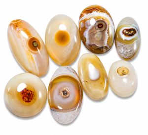 Yellow Yemeni <b>Aqeeq</b> Sulemani Hakik Natural Eye Agate Cabochon Oval Shape Loose Gemstone for Jewelry Making - Product Image 2