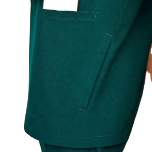 Conjunto de Uniforme Médico Unisex Transpirable de Algodón y Poliéster Elástico, Uniforme Hospitalario con Tecnología de Detección de Agujas y Fusión sin Costuras - Product Image 2