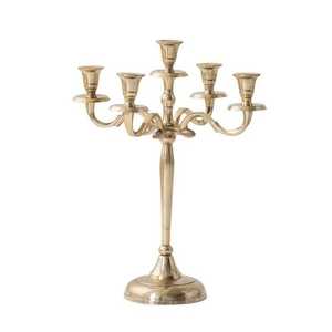 Luxury Candle Stand 3 Arms High Quality Candle Holder For Wedding Occasion Table Decoration Brass <b>Candelabra</b> Heat Resistance - Product Image 5