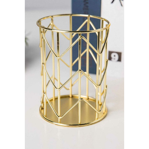Manufactures and Suppliers of Vintage Design Round Shape Metal Pen Holder for Home Accessories Desktop & <b>Drawer</b> Organizers - Product Image 3