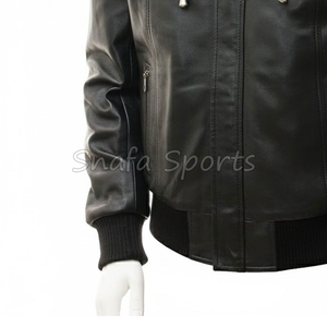 Blouson en cuir élégant pour homme, couleur personnalisée, 100% cuir, design personnalisé - Product Image 4