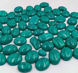 Turquesa Verde Natural Cabujón Piedra Preciosa Suelta al por Mayor Pulida Corte Ovalado con Juego de Color para Fabricación de Joyas Proveedor - Product Image 3