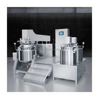Usine de fabrication automatique d'onguents, homogénéisateur cosmétique, émulsifiant sous vide, équipement de mélange chimique pour savon et crème