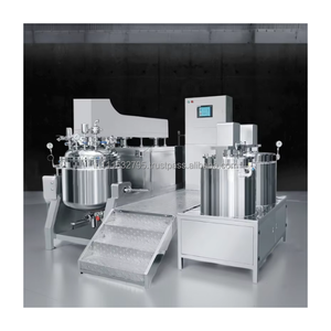 Usine de fabrication d'onguents cosmétiques sous vide, machine mélangeuse de graisses, production de crèmes et gels éclaircissants pour la peau - Product Image 1