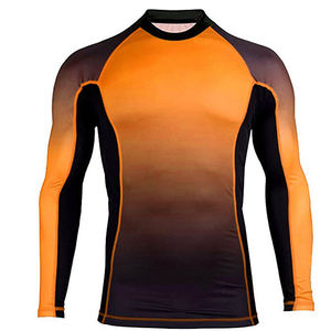 Custom Grappling Training Nylon Spandex Rash Guard With Anti Chafing Raglan Sleeves And Custom Logo Sleeveless <b>Compression</b> <b>Shirt</b> - Product Image 2