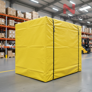 Bâche rectangulaire robuste, imperméable, résistante aux UV, en polyéthylène, pour usage industriel, construction et agricole - Product Image 1