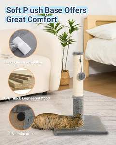 Griffoir pour chat en sisal massif de luxe pour chats d'intérieur, emballage carton, saison printemps - Product Image 5