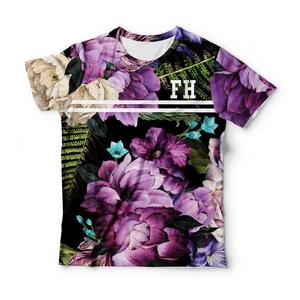 เสื้อยืดผู้ชายลายดอกไม้ คอกลม แขนสั้น พิมพ์ลายแบบซับลิเมชั่น สไตล์ฮิปฮอป สำหรับฤดูใบไม้ผลิและฤดูร้อน เสื้อผ้าลำลองแนวสตรีท โพลีเอสเตอร์ 100% - Product Image 4