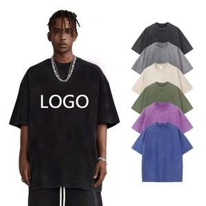 Camiseta Oversize para Hombre de Algodón Pesado con Efecto Lavado y Teñido a la Cera, Manga Corta y Cuello Redondo - Product Image 6