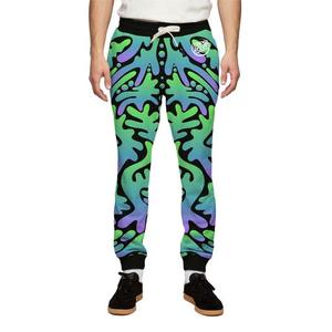 Men's Printed Sweatpants Black Yellow Danger Tape Pattern Elastic Waist Drawstring Casual Joggers Sublimation Design Summer Wear - Product Image 5
