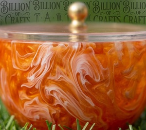 Modern Orange Resin <b>Serving</b> <b>Bowl</b> Set <b>With</b> <b>Lids</b> Airtight <b>Bowls</b> For Snacks Party Use - Product Image 2