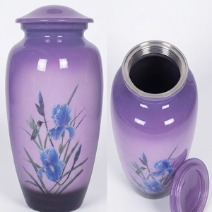 Urna de Aluminio Personalizable al por Mayor para Cenizas - Urna Funeraria de Metal Hecha a Mano Tamaño Adulto - Florero Conmemorativo Pulido con Cierre Seguro - Product Image 1