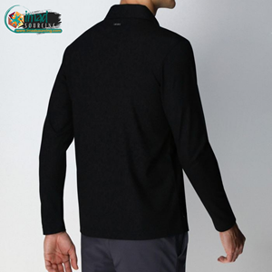 Camiseta Polo Negra de Manga Larga para Hombre con Logotipo Personalizado, Polo Casual Sólido para Negocios y Golf, Fabricante - Product Image 3