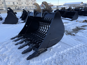 400 <b>Series</b> E400BS84-<b>6</b> Excavator Skeleton Bucket 84-inch Heavy Duty Screening Attachment - Product Image 3