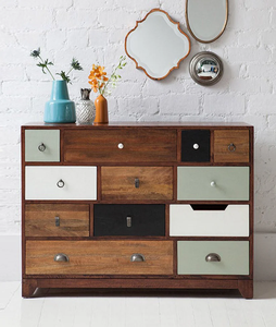 Armoire de rangement de cuisine moderne en bois avec étagères et tiroirs, armoire compacte pour garde-manger avec des couleurs variées pour les hôtels et la maison - Product Image 1