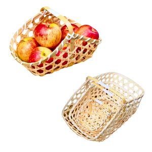Artisan <b>Straw</b> <b>BAMBOO</b> GIFT BASKET Durable, Elegant, and Eco-Friendly Basket for Wedding and Event Gifts - Product Image 1