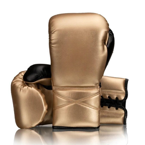 Professional Unisex Leather Boxing Competition <b>Gloves</b> Golden & Black Color Designer Boxing Punching 10oz To 18oz Boxing Wear - Product Image 4