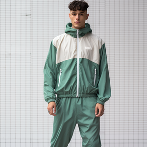 Custom Summer Windbreaker Nylon Tracksuits Nylon 3M <b>Reflective</b> Sweat Suit Streetwear Waterpoof Jacket and Shorts Set Men - Product Image 5