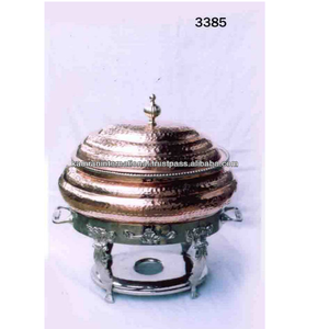 Platos de buffet de boda de metal de diseño clásico listo para inducción Olla de frotamiento de metal culinario para sopa para hoteles y restaurantes - Product Image 6