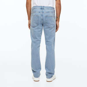 Jeans de Mezclilla Ajustados y Desgastados de Alta Calidad OEM para Hombre, Ropa Urbana Elegante a Bajo Precio - Product Image 4