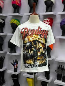 Camiseta de Hombre, Estilo Urbano, Cuello Redondo, Manga Corta, Color Negro, con Estampado Fotográfico, Impresión en Serigrafía, Transpirable, Corte Regular, 100% Algodón, Nuevo Estilo - Product Image 5