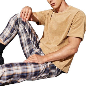 เสื้อยืดคอร์ดูรอยแบบเรียบ แขนสั้นทรงหลวม ดีไซน์ใหม่ 2026 โลโก้สั่งทำได้ คุณภาพสูง สำหรับผู้ชาย พร้อมบริการ OEM - Product Image 3